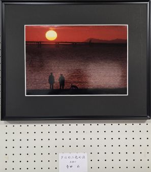 夕日の二色の浜